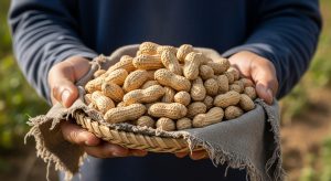 بادام زمینی آستانه کیلویی چنده
